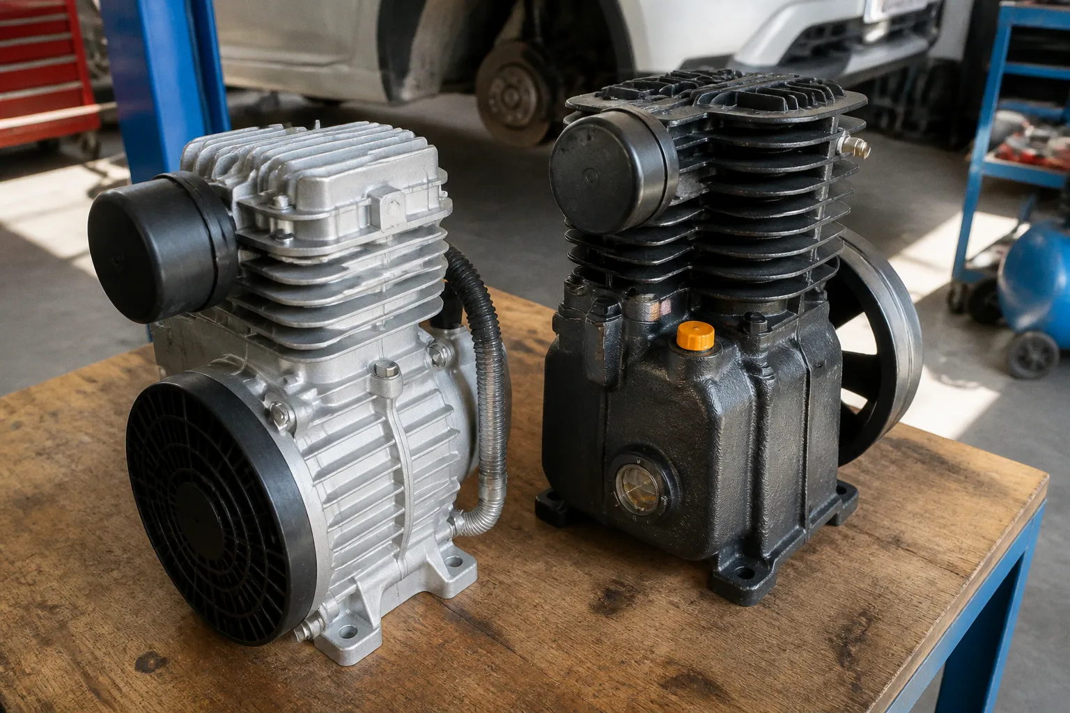 Air compressors: oil-free vs oil-lubricated models