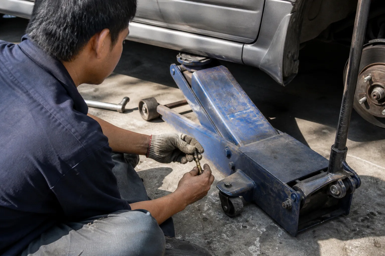 Hydraulic jack bypass valves: how overload protection works