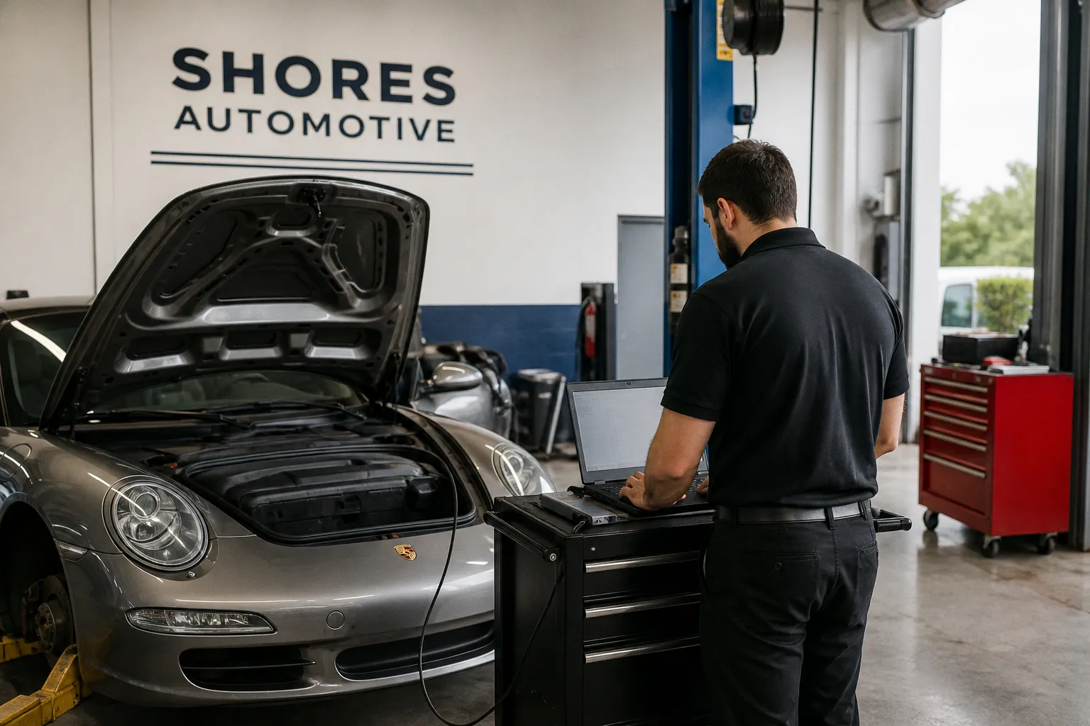 Shores Automotive Upgrades to Factory-Level Porsche PIWIS Diagnostics in Boca Raton